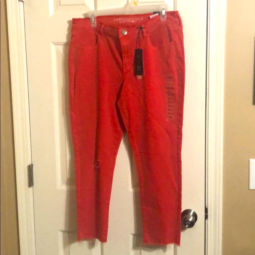 AmericanEagle crop low rise super stretch jeggings